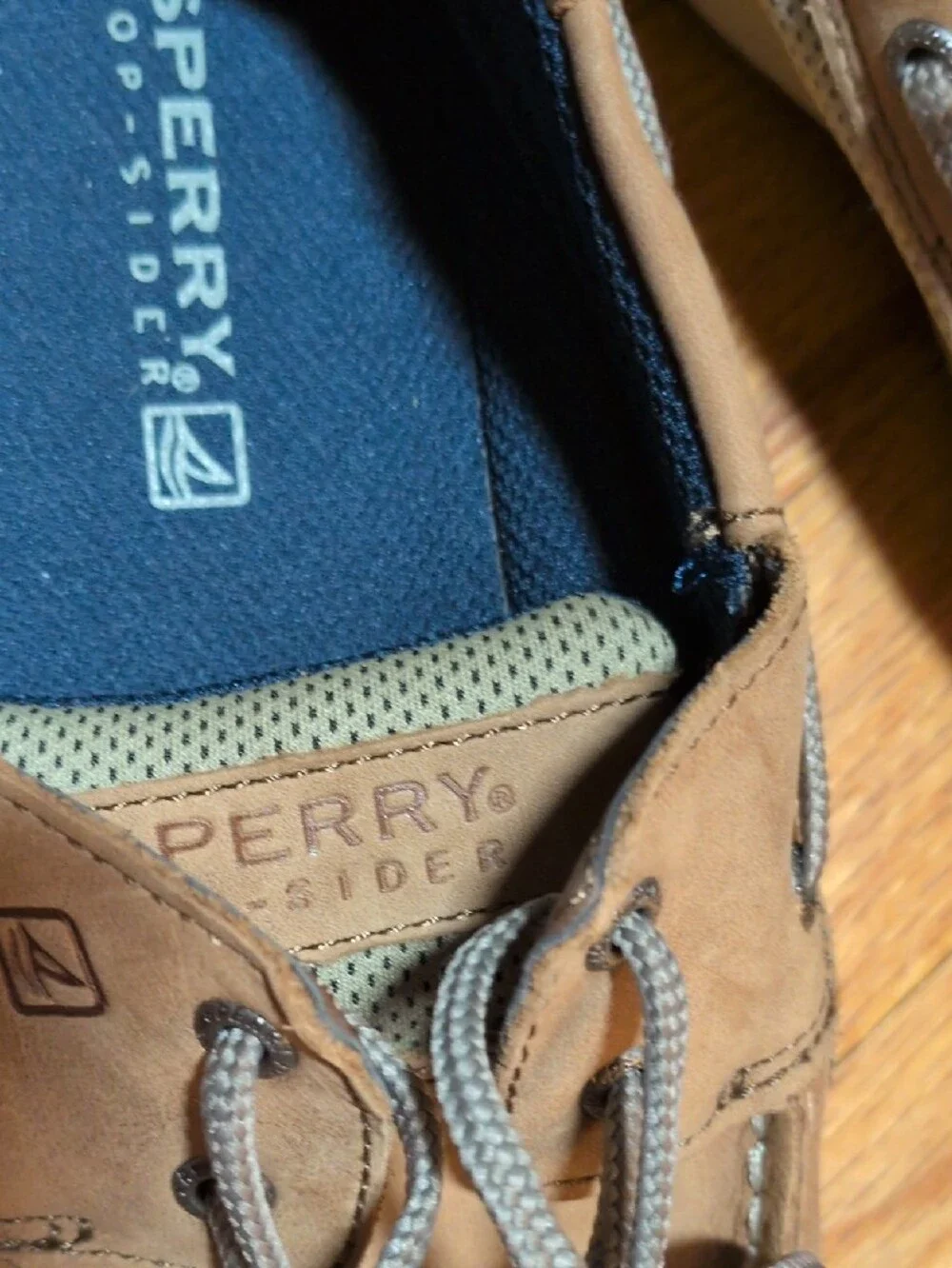 Sperry Boy's Brown Leather Boat Shoes 4.5